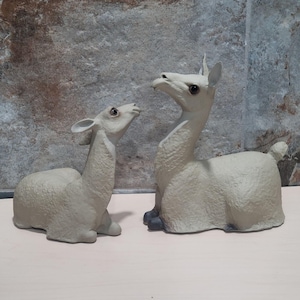Para lam alpak figurka Anthony Freeman McFarlin California Pottery