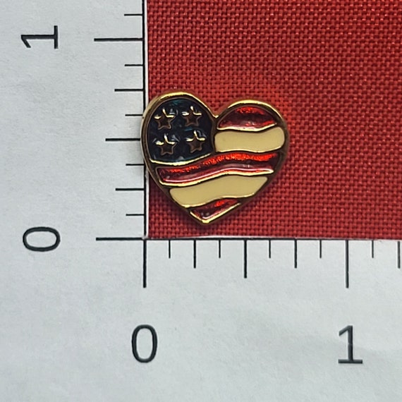 VTG Avon Patriotic Collectible Pin Heart Shaped U… - image 7