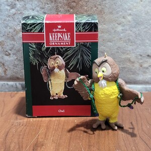 Hallmark Christmas Ornament Owl 1991