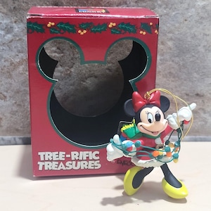 Enesco Treerific Treasures Minnie Mouse Christmas Lights Christmas Tree Ornament