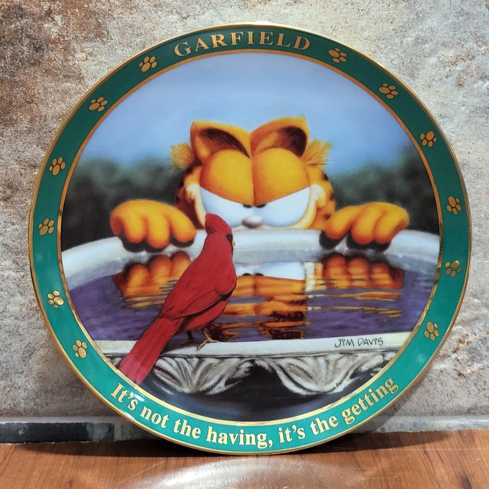 Garfield Decorative Plate: Jim Davis 'its Not the Having' 1978 - Etsy