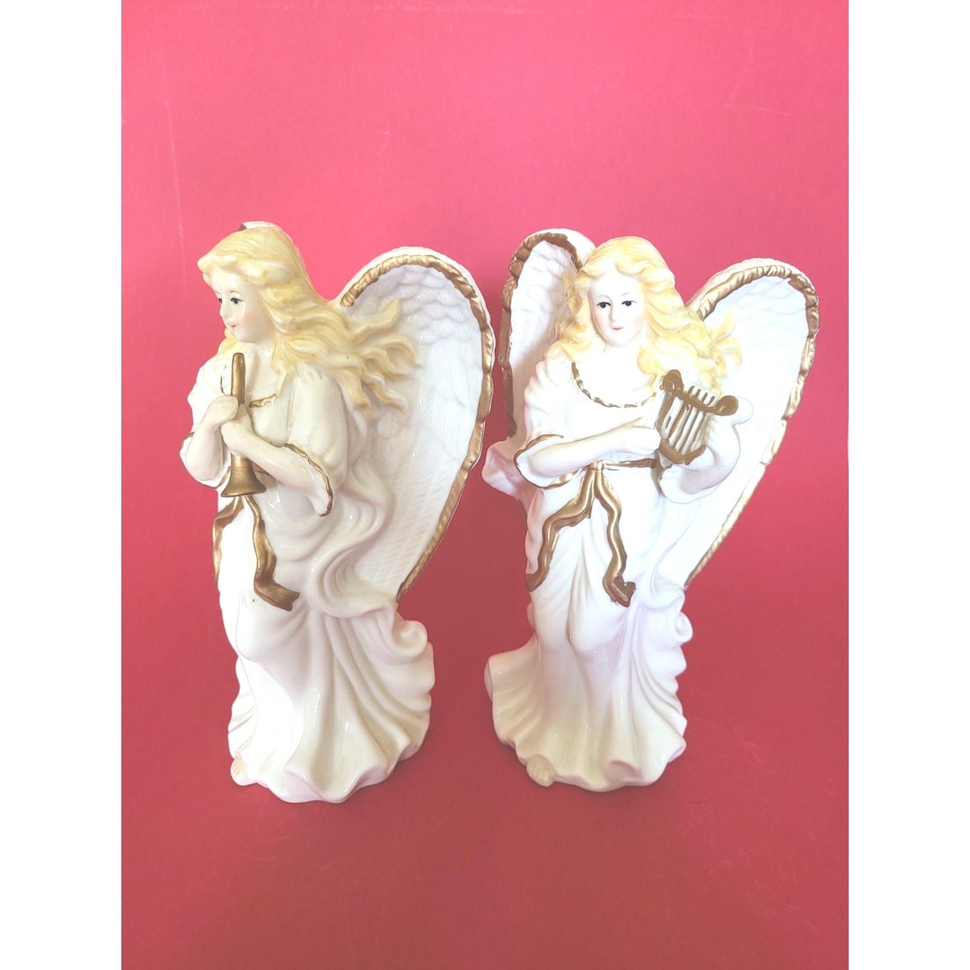 ヴィンテージエンジェルキャンドルホルダー 2個セット - Etsy 日本