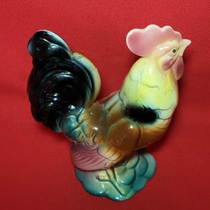Vintage Ceramic Chicken Hen Figurine Farmhouse Decor