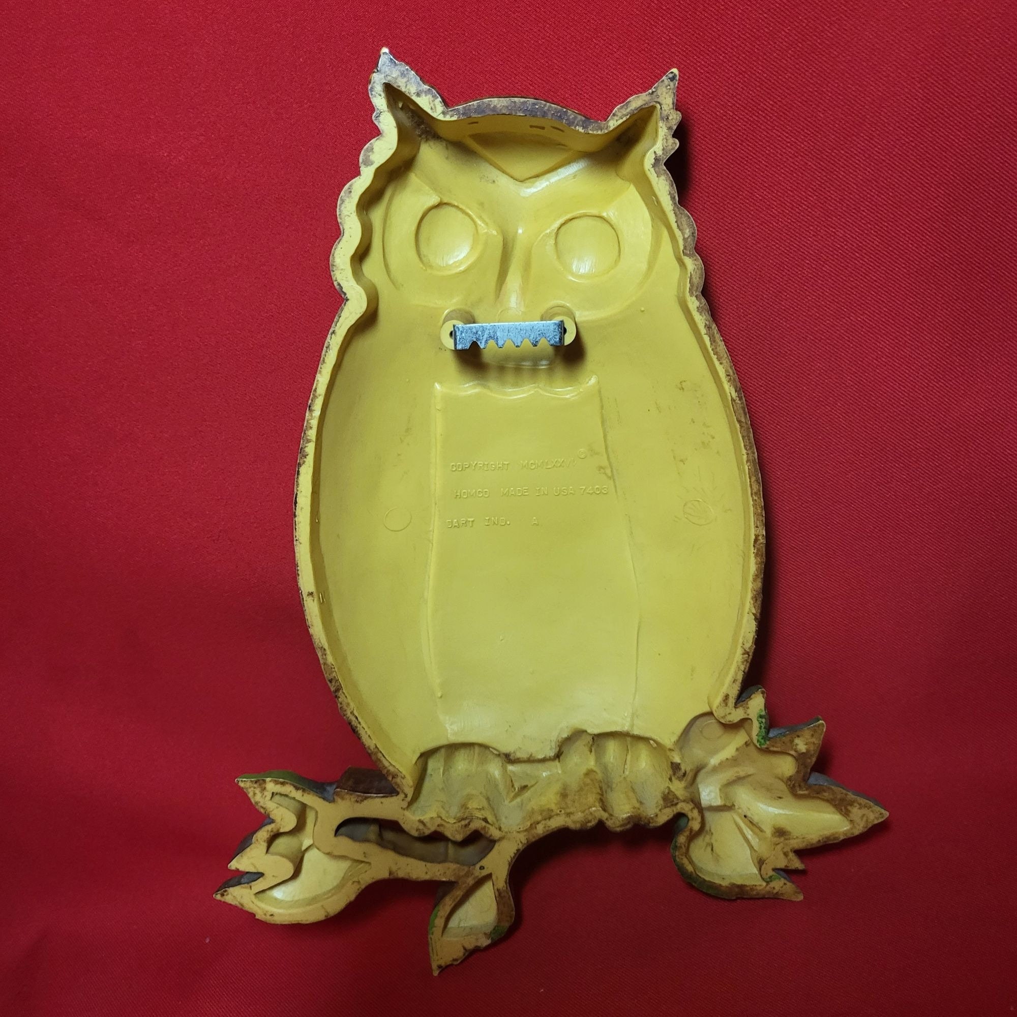 Plaque Murale Nemesis Now Hibou Plume Foncée 55 Cm - Résine Peinte à La Main