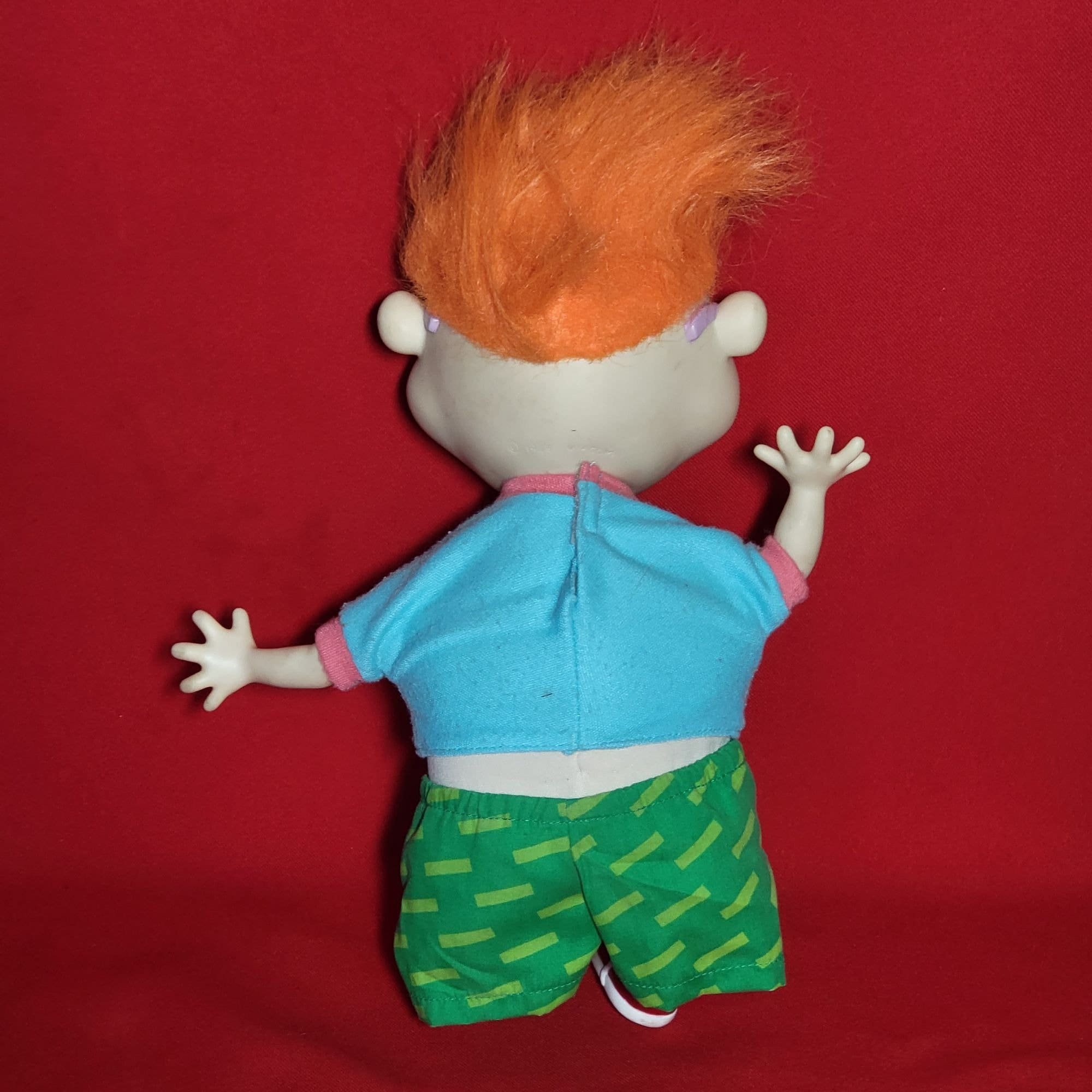 Viacom Rugrats Scared Chuckie Finster Plush Doll Toy Pull String 1996 ...