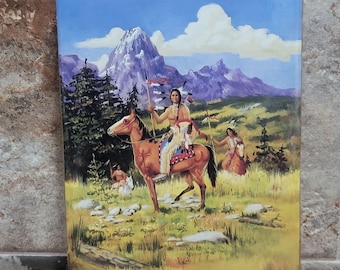 ヴィンテージ 額装なし バッドランズ アートプリント 1994年 アーティスト Paha Ska