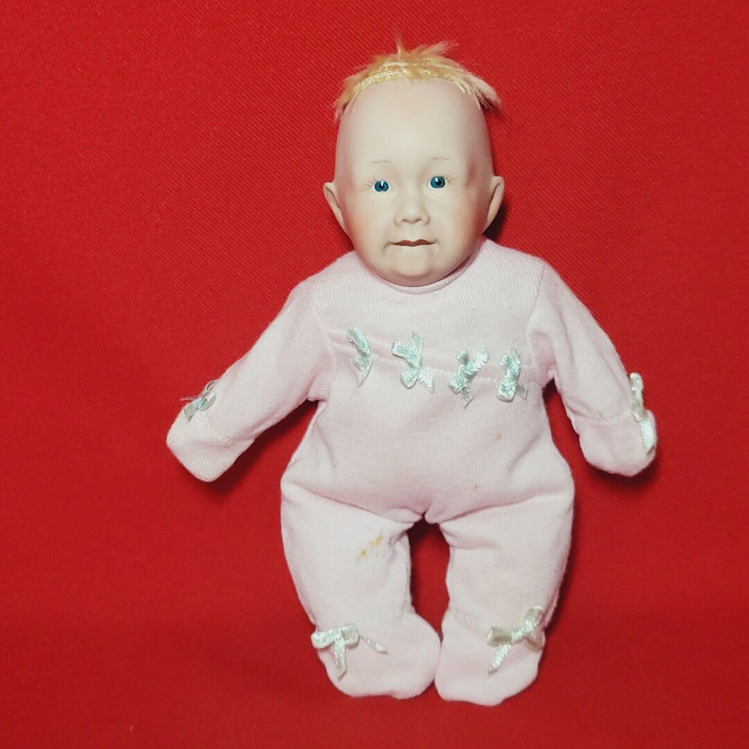 Secrist Toys リル・ババ・パーム ベビードール：ビスクヘッド、ピンク