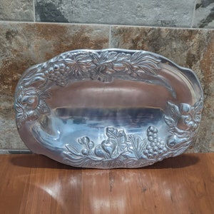TableTops Unlimited Große Silber Oval Obstplatte Servierschale Ofen sicher