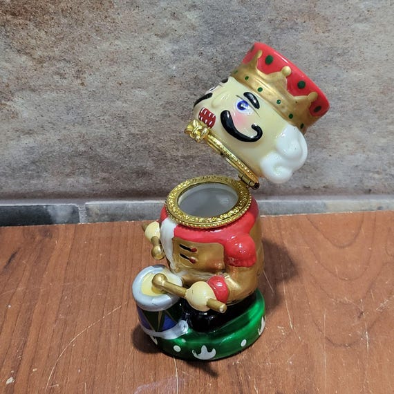 Porcelain Drummer Nutcracker Trinket Box - image 7