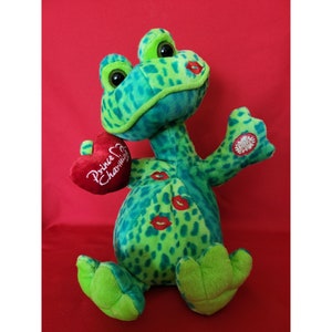 Large Red Plush Dragon Heart Dan Dee Collector's Choice Plush Stuffed animal  vtg
