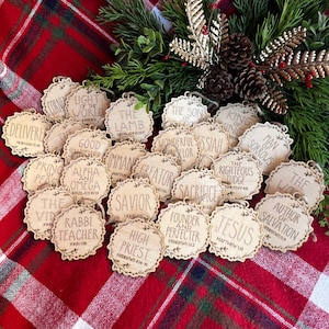 25 Names of Jesus-Christmas Ornament-Advent Calendar-Religious Ornaments-Christ-The Reason for the Season