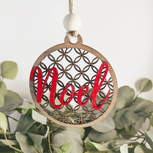 Noel Christmas Ornament-Christmas Tag- Gift Tag- Ornament-2022-Wooden Ornament