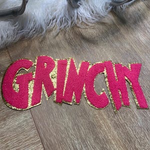 Grinchy Christmas Chenille Patch