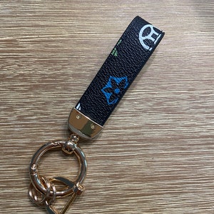 Handmade Louis Vuitton Canvas Keychain Wrist Strap