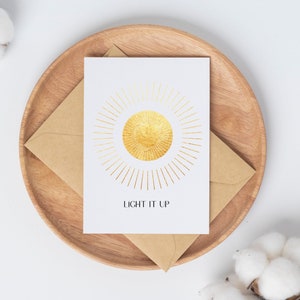 Light It Up // Tarjeta inspirada en Crescent City // Cita de Sarah J. Maas // Casa de la Tierra y la Sangre // Descarga digital instantánea