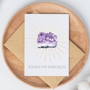 You&#39;re My Precious // Rohling // Amethyst // Sofortiger Digitaler Download // Blank Inside