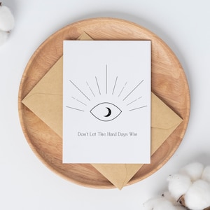 Laat de harde dagen niet winnen//Sarah J. Maas Quote Card//ACOMAF geïnspireerd//Instant Digital Download//blanco binnenin