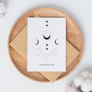 U geeft niet op//Sarah J. Maas Quote Card//ACOWAR geïnspireerd//Instant Digital Download//blanco binnenin