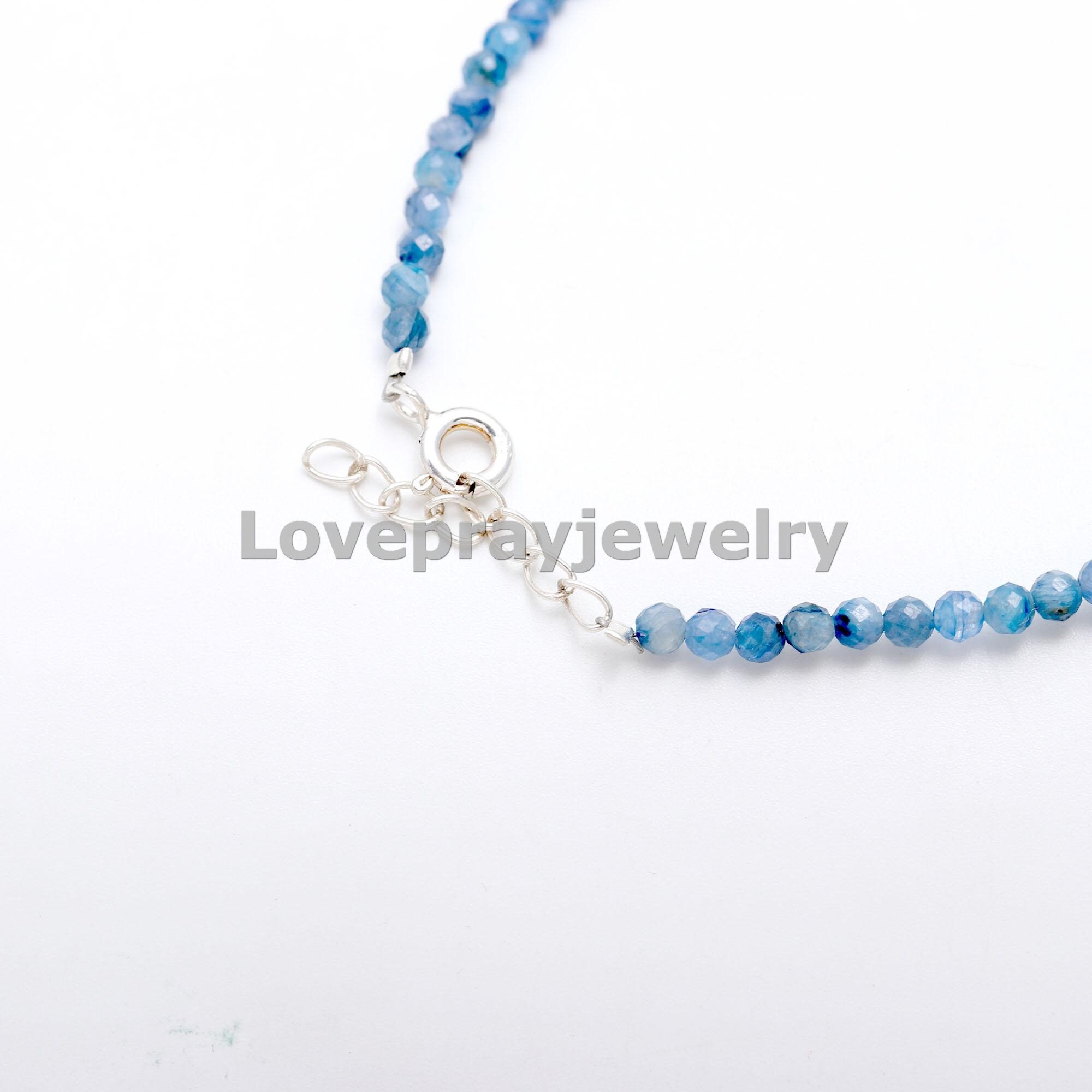 収蔵品　ブルーサファイヤカイヤナイトブレスレット　てりが良いです　3 収蔵品 ブルーサファイヤカイヤナイトブレスレット てりが良いです 3