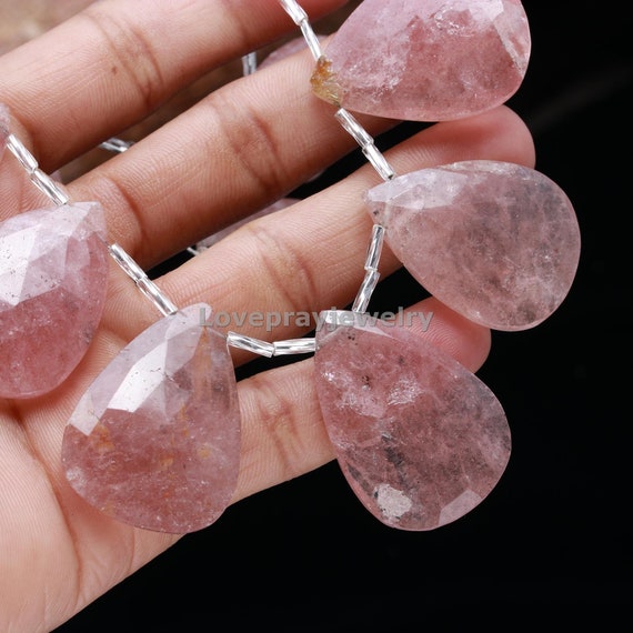Strawberry quartz necklace sale