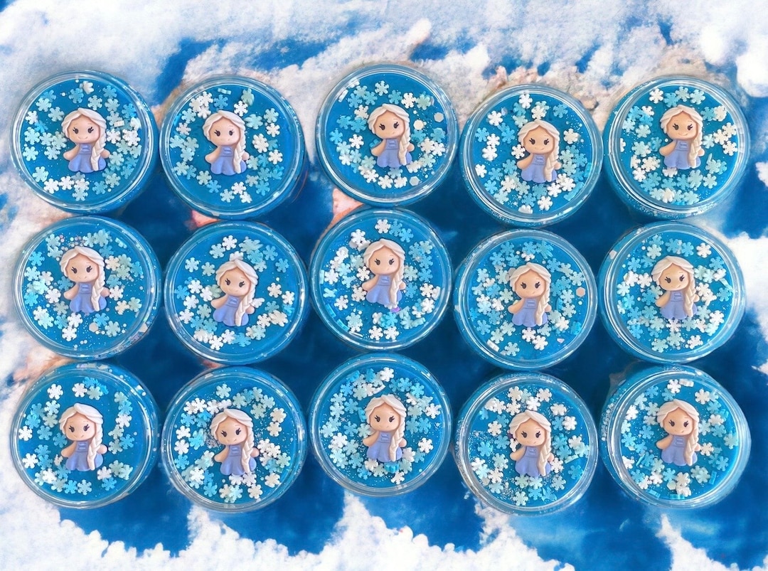 Frozen Party Favours, Frozen Playdough, Playdough Glitter Party Favours