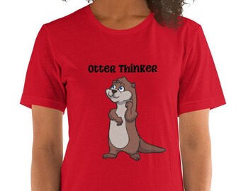 Maglietta Otter Thinker: maglietta unisex Overthinker