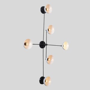 Sputnik Wall Lamps Mid Century Italian Style Raw Brass Finish - Wall Light Sconce Fixtures - Bedroom Lights - Vanity Lamps Light Fixture