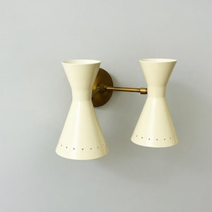 Italian Style Wall Sconce  Mid Century Articulated Brass Sconce Style Wall Lamp Bedroom Light Single Light Vanity Lamps Light Fixture