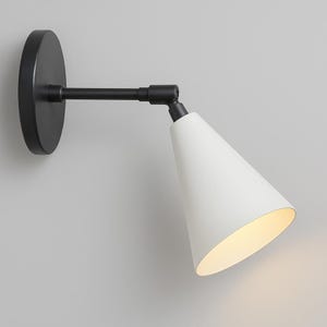 Articulated Brass Wall Sconce: Mid-Century Modern Bedroom Light
