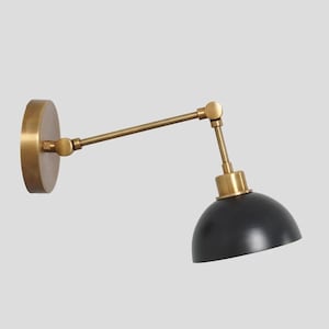 Italian Style Wall Sconce: Mid Century Raw Brass Cone Light