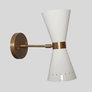 Italian Style Two Light Mid Century Sputnik Raw Brass Finish - Wall Light Sconce Fixtures - Bedroom Lights - Vanity Lamps