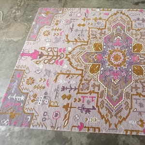 8x10 Persian Rug | 100% Wool Rug | Tufted Rug | Modern Area Rug | Turkish Rug | Persian Wool Carpet For Bedroom & Hall Way | Living Room Rug