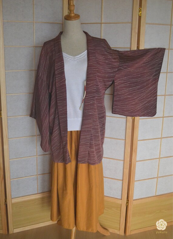 019-1【Kimono Haori, veste authentique japonaise, … - image 5