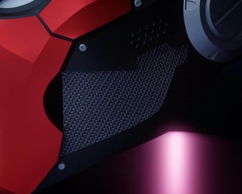 Casco Red Ronin: Archivo para impresión 3D portátil imagen 15