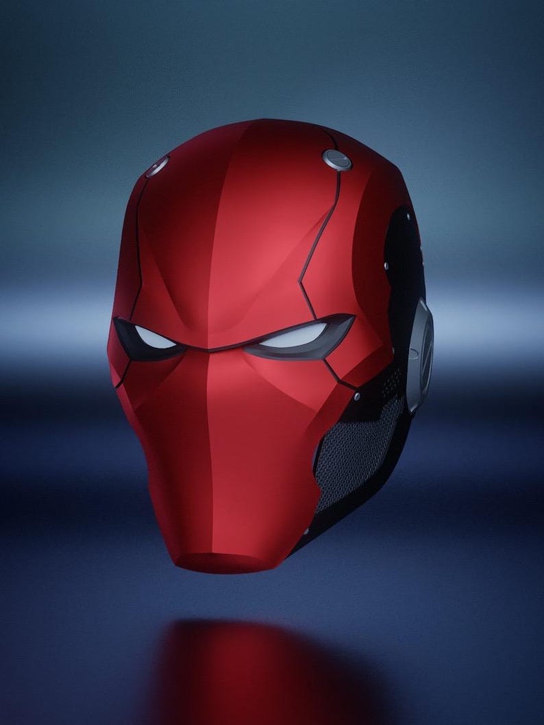 Casco Red Ronin: Archivo para impresión 3D portátil imagen 6