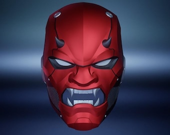 Oni Helmet V2: Wearable 3D Print File