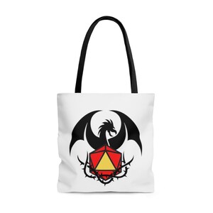 D20 Dragon Tote Bag