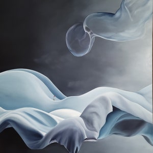 Creation and Extinction -1 162.2 x 130.3 oil on canvas Original Art Work by Rosa Jo 2022