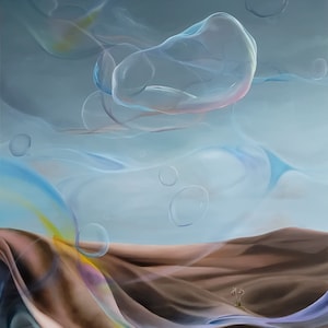 Creation and Extinction -2 162.2 x 130.3 oil on canvas Original Art Work by Rosa Jo 2022