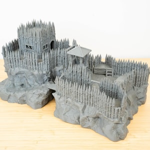 Small Pirate Fort Terrain, Pirate Fort Terrain for DnD, Dungeons and Dragons Pirate Terrain
