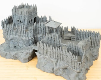 Small Pirate Fort Terrain, Pirate Fort Terrain for DnD, Dungeons and Dragons Pirate Terrain