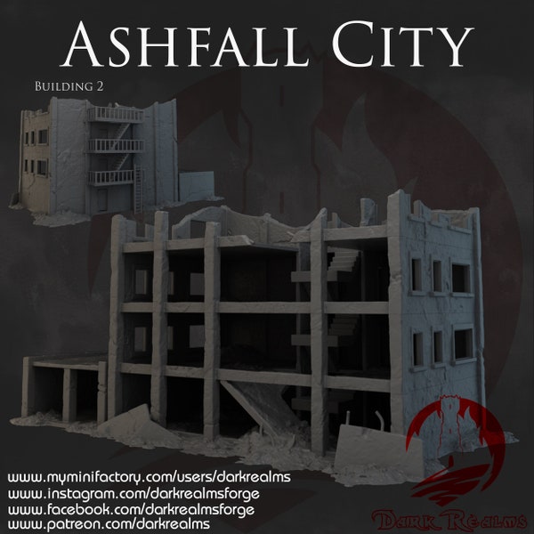 Abandoned Warehouse Factory, Ashfall City Building 2, Dark Realms