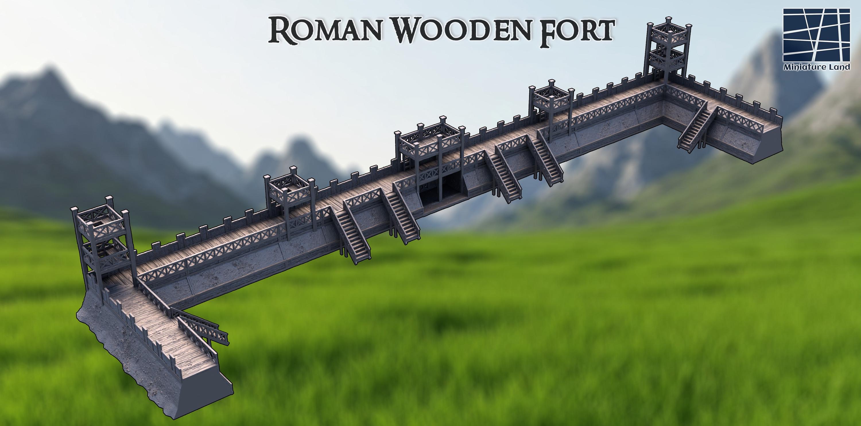 Rpg Fort Roman Wooden Fort | Imperial Frontier Tabletop Terrain for D&D, Rpgs ...