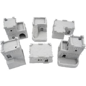 Collezione di case nel deserto Terreno DnD, case nel deserto per Dungeons and Dragons