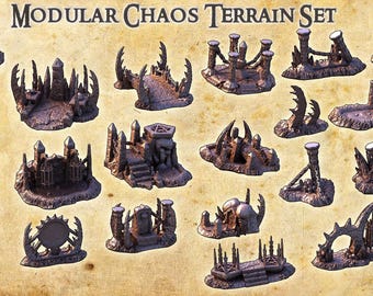 Terreno modular de caos / Terreno DnD, accesorios DnD, regalos para Dungeon Master