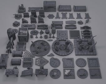 Paquete de entorno de mazmorra / Terreno DnD, Accesorios DnD, Regalos para Dungeon Master