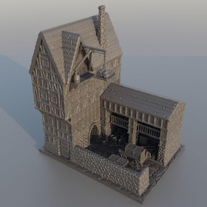 Store House Tabletop Terrain | Dnd Terrain, Medieval Terrain, Dnd Accessories, Dungeon Master Gift