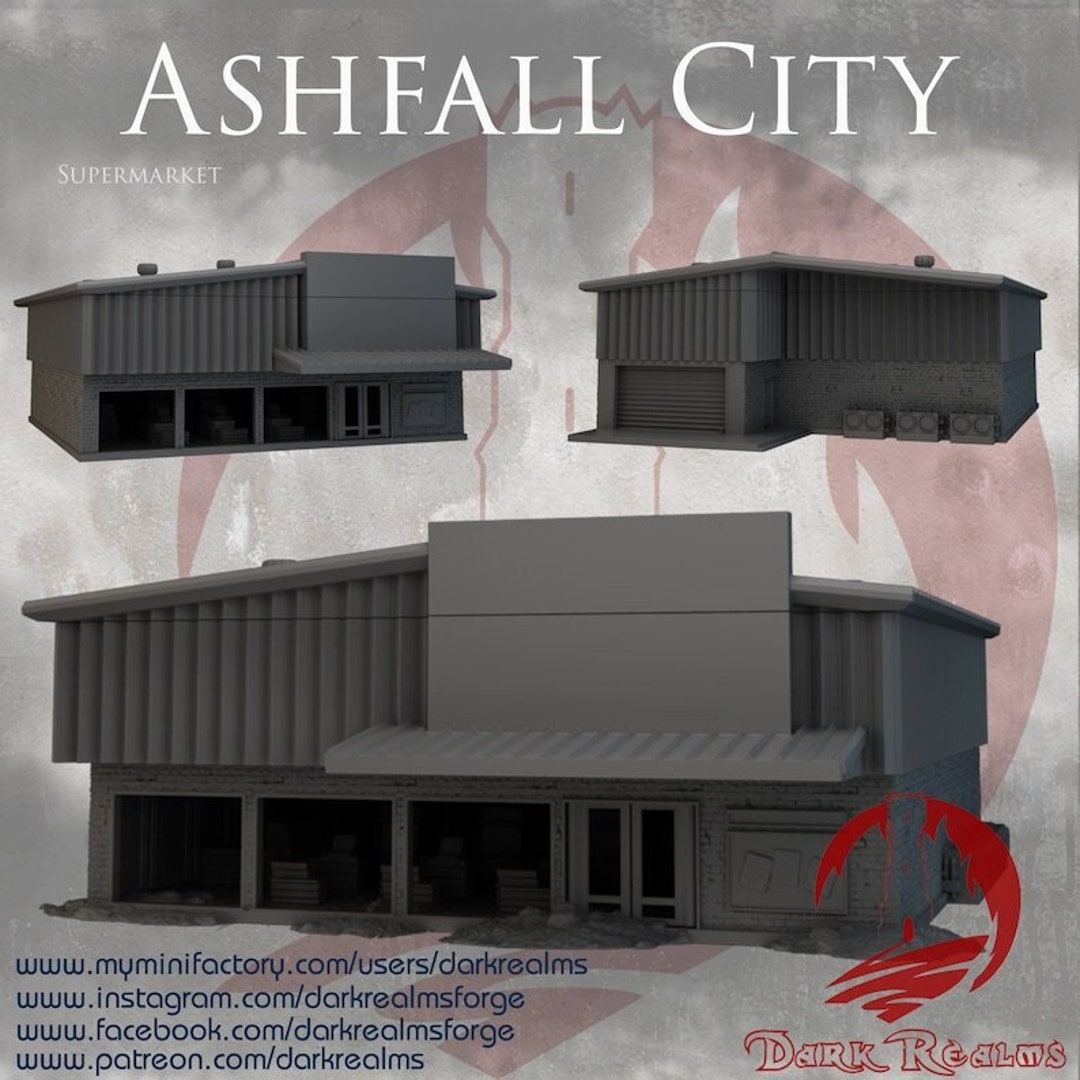 Ashfall City Supermarket, Dark Realms - Etsy