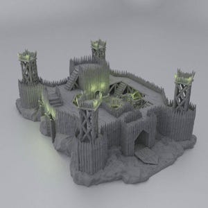 Fortified River Camp | Dnd Terrain, Dnd Accessories, Dungeon Master Gifts
