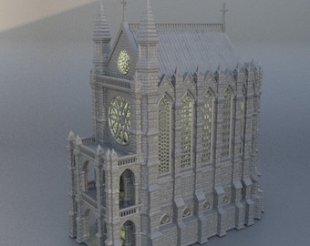 Capilla Relicario / Terreno DnD, Accesorios DnD, Regalos para Dungeon Master, Terreno de Iglesia